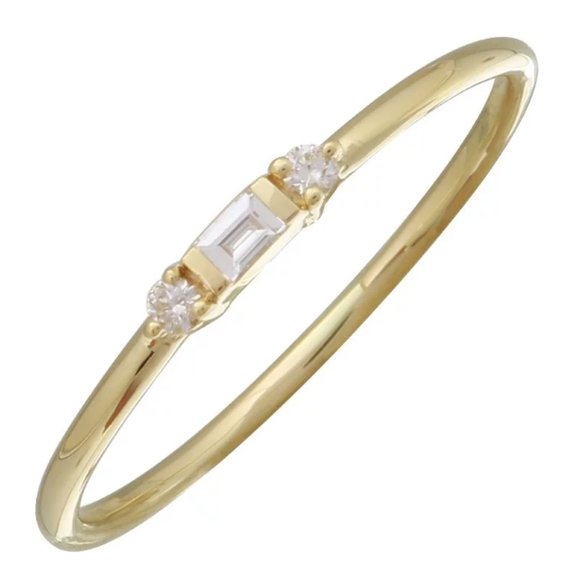 14k Yellow Gold Diamond Ring